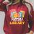 Support Your Local Library Vintage Book Lover Raglan Sleeve Sweatshirt Heather Dust