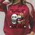 Teacher Bookworm Book Lover Panda Reading Book Librarian Tee Raglan Sleeve Sweatshirt Heather Dust
