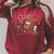 Teacher Coquette Bow Book First Day Of School Back To School Raglan Sleeve Sweatshirt Heather Dust