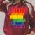 Threadless Grey Sky Chai Rainbow Book Pride Stack Graphic Raglan Sleeve Sweatshirt Heather Dust