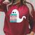 Threadless Grey Sky Chai Trans Book Pride Ghost Graphic Raglan Sleeve Sweatshirt Heather Dust