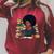 History Month Afro Women Girls Book Lover Librarian Raglan Sleeve Sweatshirt Heather Dust