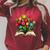 Tulips Flowers Book Floral Raglan Sleeve Sweatshirt Heather Dust