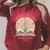 Unearth a Story 2026 Summer Reading Program Flowers Book Raglan Sleeve Sweatshirt Heather Dust