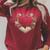 Vintage Book Lover Valentine Heart Raglan Sleeve Sweatshirt Heather Dust
