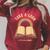 Vintage Rainbow Take a Look It's In a Book Retro Reading Art Raglan Sleeve Sweatshirt Heather Dust