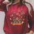 Whimsical Kids Reading Bookshelf Raglan Sleeve Sweatshirt Heather Dust