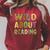 Wild About Reading Book Animal Book Lover Teacher Kids Raglan Sleeve Sweatshirt Heather Dust