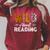 Wild About Reading Books Reader Lover Animals Leopard Zebra Raglan Sleeve Sweatshirt Heather Dust