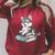 Women's Adorable Watercolor Husky Puppy Dog Reading Books Raglan Sleeve Sweatshirt Heather Dust