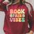Women's Library Book Fair Vibe Groovy Retro School Reading Nostalgic Raglan Sleeve Sweatshirt Heather Dust