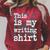 This Is My Writing Shirt Author Book Writer Novelist Poet Raglan Sleeve Sweatshirt Heather Dust
