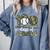 100 Days Of School Baseball Camo Art For Boys Kids Students Comfort Colors Sweatshirt Denim