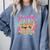 100 Days Of School Baseball Drip Boys Kids 100th Day Comfort Colors Sweatshirt Denim
