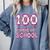 100 Days Of School Baseball Ice Cream Drip 100th Day Boys Comfort Colors Sweatshirt Denim