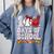 100 Days Of School Cute Bow Baseball Boy Girl Teacher Comfort Colors Sweatshirt Denim