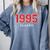 30 Year Old 1995 Classic Baseball Fan 30th Birthday Comfort Colors Sweatshirt Denim