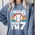 I Was 6 Now Im 7 Baseball Birthday Age 7 Comfort Colors Sweatshirt Denim