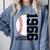 60th Birthday Baseball Limited Edition 1966 Comfort Colors Sweatshirt Denim