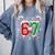67 Baseball Christmas Candy Cane Snowflake Holiday Sports Comfort Colors Sweatshirt Denim 67 Baseball Christmas Candy Cane Snowflake Holiday Sports Comfort Colors Sweatshirt Denim