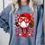 67 Baseball Drip Valentine's Day Comfort Colors Sweatshirt Denim