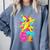 67 Baseball Ice Cream Six Seven Dabbing Banana Comfort Colors Sweatshirt Denim