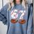 67 Trend Baseball Glove Number Style Comfort Colors Sweatshirt Denim