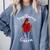 African American Baseball Mom Sagittarius Queen Zodiac Sign Comfort Colors Sweatshirt Denim