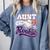 Aunt Rookie Of Year 1st Birthday Baseball Theme Matching Comfort Colors Sweatshirt Denim