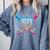 Baseball 50 Year Old Ice Cream Drip 50th Birthday Number 50 Comfort Colors Sweatshirt Denim