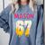 Baseball 6 7 Ice Cream Drip Number 67 Six Seven Meme Comfort Colors Sweatshirt Denim
