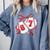 Baseball 67 Six Seven Gen Alpha Meme Valentine's Day Comfort Colors Sweatshirt Denim