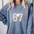Baseball 67 Six Seven Meme Number Comfort Colors Sweatshirt Denim