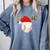 Baseball Christmas Reindeer Santa Hat Sports Player Xmas Comfort Colors Sweatshirt Denim Baseball Christmas Reindeer Santa Hat Sports Player Xmas Comfort Colors Sweatshirt Denim