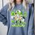 Baseball Drip Ice Cream Shamrock Irish St Patricks Men Comfort Colors Sweatshirt Denim