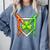 Baseball Drip Ice Cream St Patricks Day Shamrock Comfort Colors Sweatshirt Denim