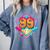 Baseball Drip Jersey Number 99 For Players & 99th Birthday Comfort Colors Sweatshirt Denim