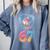 Baseball Drip Number 67 Player 67th Birthday Ice Cream 67 Comfort Colors Sweatshirt Denim