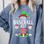 The Baseball Elf Christmas Sport Lovers Xmas Elf Comfort Colors Sweatshirt Denim