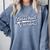 Baseball Grandma Graphic Comfort Colors Sweatshirt Denim