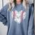 Baseball Heart Love Game Sports Fan Game Day Comfort Colors Sweatshirt Denim