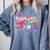 Baseball Ice Cream Drip Coquette Women Girls Mom Mama Comfort Colors Sweatshirt Denim