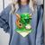 Baseball Life Style Ice Cream Drip Green Premium Tri-Blend Comfort Colors Sweatshirt Denim