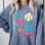 Baseball Love Drip Ice Cream Colorful Baseball Comfort Colors Sweatshirt Denim