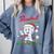 Baseball Mama Christmas Santa Hat Xmas Softball Mom Comfort Colors Sweatshirt Denim