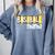 Baseball Mama Yellow Leopard Print Baseball Mom Gear Sports Comfort Colors Sweatshirt Denim
