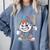 Baseball Mascot Attitude Graffiti Splash Bat Cap Comfort Colors Sweatshirt Denim