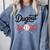 Baseball Mom – Proud Dugout Supporter Comfort Colors Sweatshirt Denim