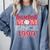 Baseball Mom Since 1999 Comfort Colors Sweatshirt Denim