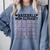 Baseball Mom Alphabet Comfort Colors Sweatshirt Denim
